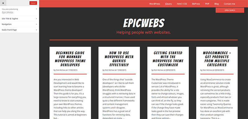 epicwebs-theme-customizer